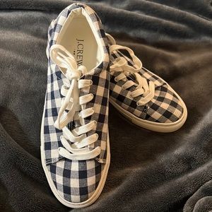 J. Crew plaid sneakers